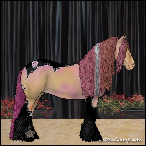Horse Color:Red Dun Tobiano Appaloosa Rabicano