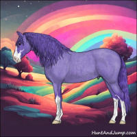 Horse Color:Watercolor Blue Roan Sabino