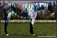 Horse Color:White Spotted Liver Red Onyx Ice Roan 