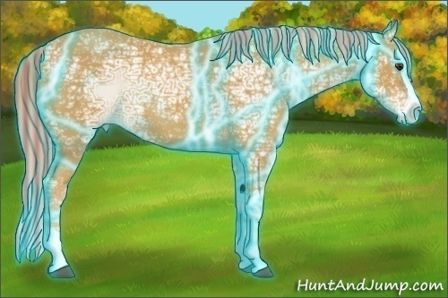 Horse Color:Painted Thunderstruck Palomino Ice Splash 
