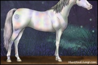Horse Color:Nacre Silver Sable Champagne Chinchilla Onyx