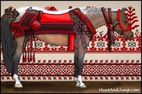 Horse Color:Bay Roan Rabicano 