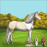 Horse Color:Brown Pearl Dun Sabino Tobiano Rabicano 