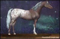 Horse Color:Painted Chocolate Silver Black Chinchilla Ice 