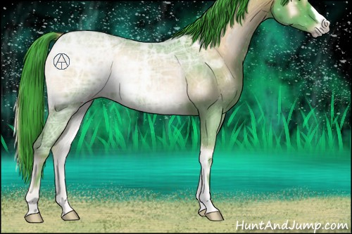 Horse Color:Watercolor Liver Red Onyx Ice Rabicano