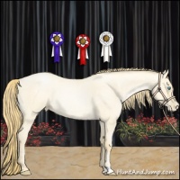 Horse Color:Buckskin Roan Pearl Dun  and Buckskin Roan Pearl Dun Rabicano 