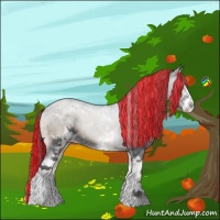 Horse Color:Painted White Spotted Blue Onyx Roan