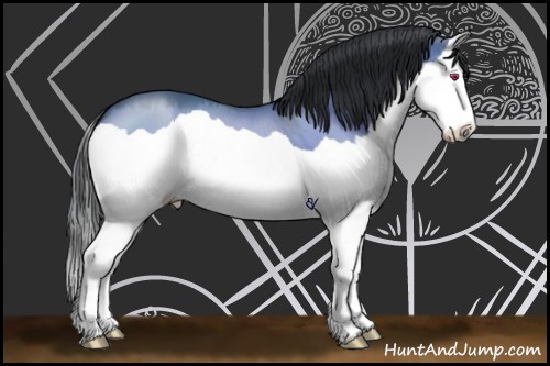 Horse Color:Brown Chinchilla Dun Splash 