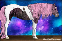 Horse Color:Gray Watercolor Bay Ice Sabino Tobiano