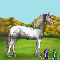 Horse Color:Painted Classic Champagne Ice Onyx Sabino Tobiano Appaloosa