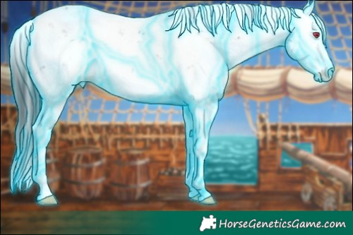 Horse Color:Thunderstruck Brown Chinchilla Sabino 