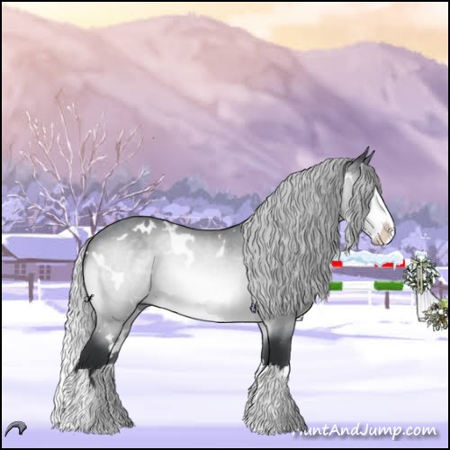 Horse Color:White Spotted Silver Brown Chinchilla Splash