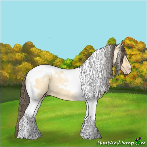 Horse Color:Amber Cream Champagne Dun Tobiano Rabicano 