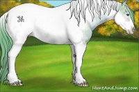 Horse Color:Watercolor Brown Ice Pearl Tobiano Frame