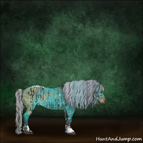 Horse Color:Painted Liver Chestnut Sabino Tobiano Rabicano  and Painted White Spotted Silver Smoky Grullo Tobiano Rabicano 