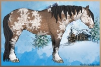 Horse Color:Brown Ice Dun Sabino 