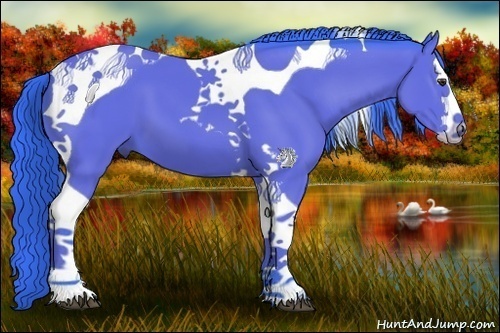 Horse Color:Watercolor Bay Splash Tobiano 