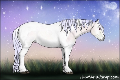 Horse Color:Watercolor Silver Brown Chinchilla Onyx Tobiano 
