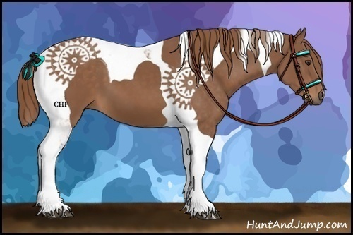 Horse Color:Chestnut Tobiano