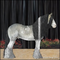 Horse Color:White Spotted Blue Onyx Ice