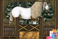 Horse Color:Silver Black Ice Sabino Splash Near Fewspot 