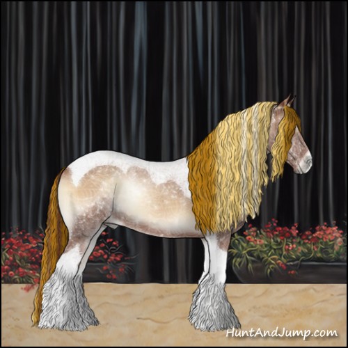 Horse Color:Painted Red Onyx Tobiano 