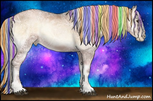 Horse Color:Gray Painted Liver Red Onyx Ice Pearl Mushroom 