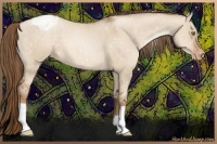 Horse Color:Liver Red Dun Pearl Snowflake Varnish
