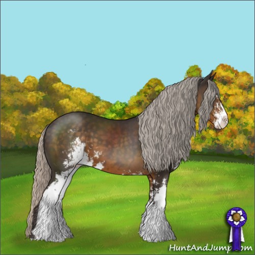 Horse Color:Silver Smoky Black Sabino 