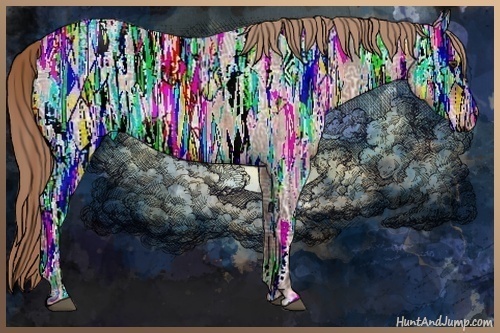 Horse Color:Liver Red Ice Roan 