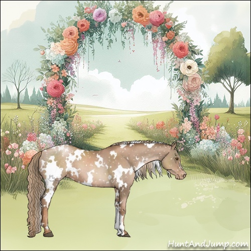 Horse Color:White Spotted Liver Chestnut Pearl Appaloosa 