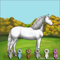 Horse Color:Liver Red Onyx Chinchilla 