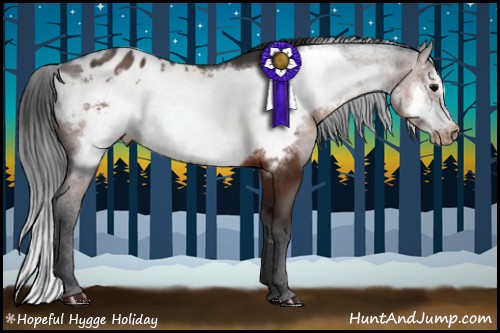 Horse Color:Brown Frame Appaloosa 