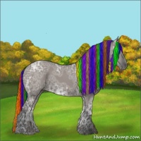 Horse Color:Painted Grullo Ice