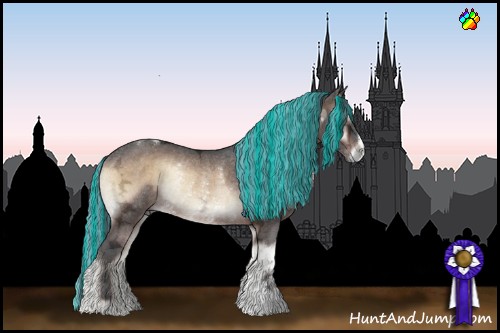 Horse Color:Painted Brown Ice Roan Onyx Rabicano 