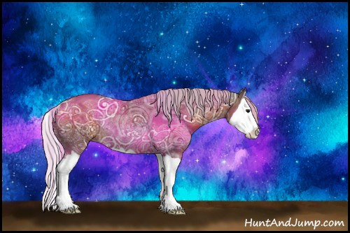 Horse Color:Silver Brown Ice Splash Rabicano 