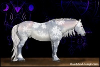 Horse Color:Watercolor White Spotted Silver Brown Chinchilla Ice Dun