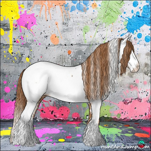 Horse Color:Chestnut Splash Near Fewspot