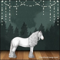 Horse Color:Silver Grullo Chinchilla Splash Tobiano 