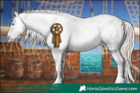 Horse Color:Platinum Perlino Near Leopard  and Platinum Sable Champagne Pearl Near Leopard 