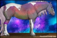 Horse Color:Watercolor Silver Brown Sabino Tobiano 