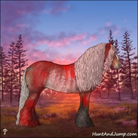 Horse Color:Silver Brown Mushroom Rabicano 