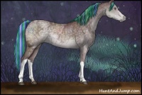 Horse Color:Painted Chocolate Silver Black Chinchilla Ice 