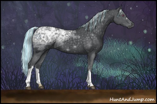 Horse Color:Painted Silver Black Chinchilla Ice 