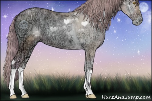 Horse Color:Watercolor Smoky Blue Onyx Ice Pearl