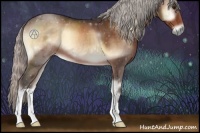 Horse Color:Silver Brown Onyx Mushroom 