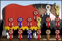 Horse Color:Brown Dun Rabicano 