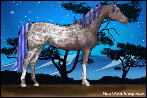 Horse Color:Painted Chocolate Silver Black Chinchilla Ice