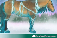 Horse Color:Thunderstruck Buckskin Rabicano 