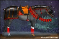 Horse Color:Black Sabino Tobiano Rabicano 